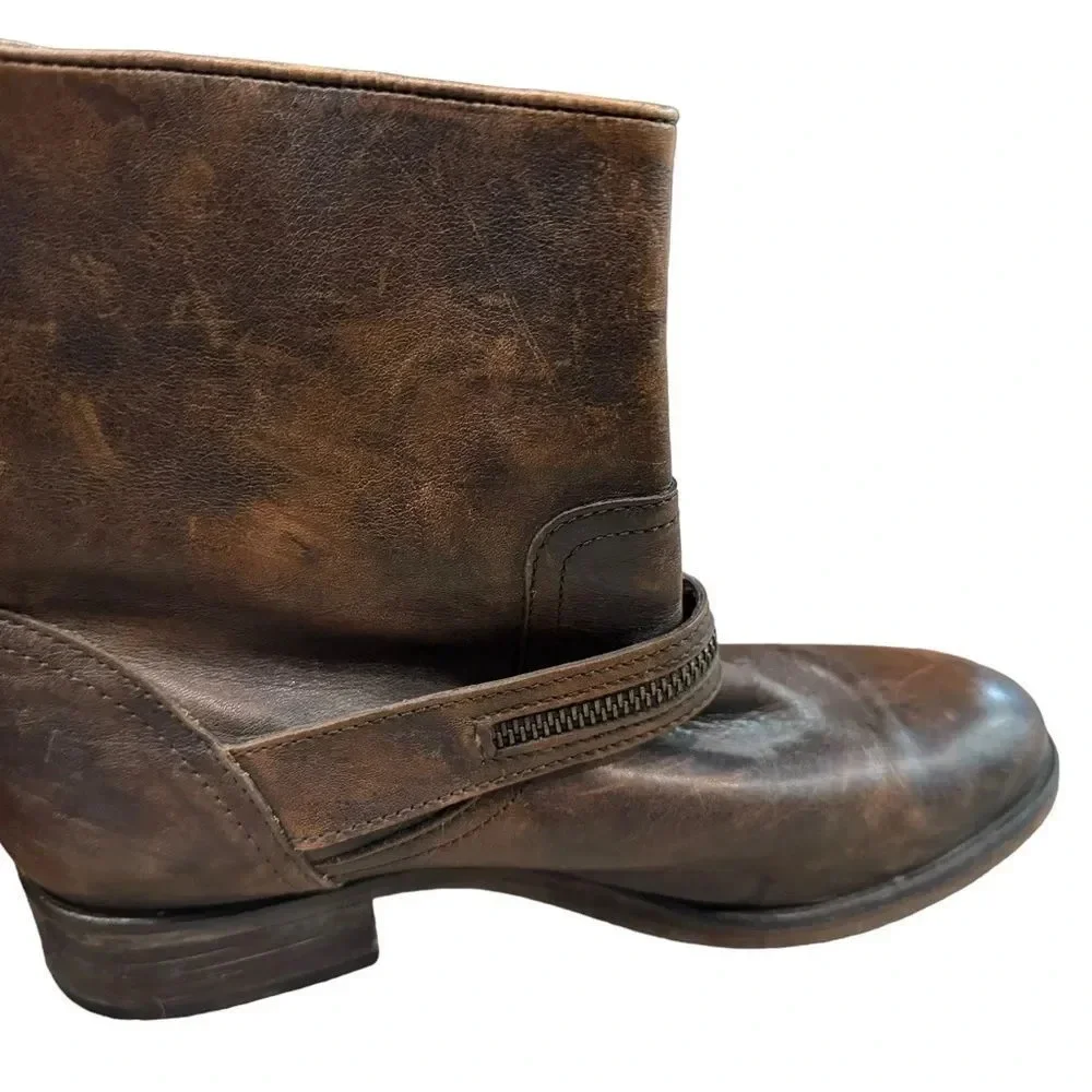 EUC Hard to Find Hinge Compadre Ankle Boots Bootie leather size 9 - Picture 7 of 9